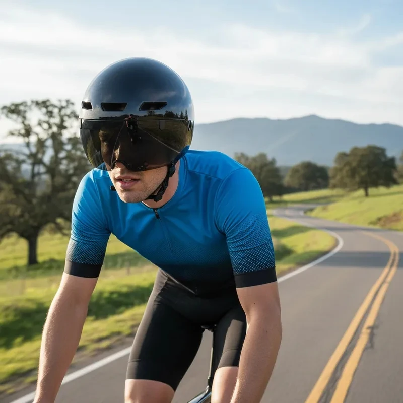 TT Enduro Cycling Helmet Lens Goggles Triathlon Tri Aero Road Bike Helmet Race Bicycle Helmet Men Casco Ciclismo