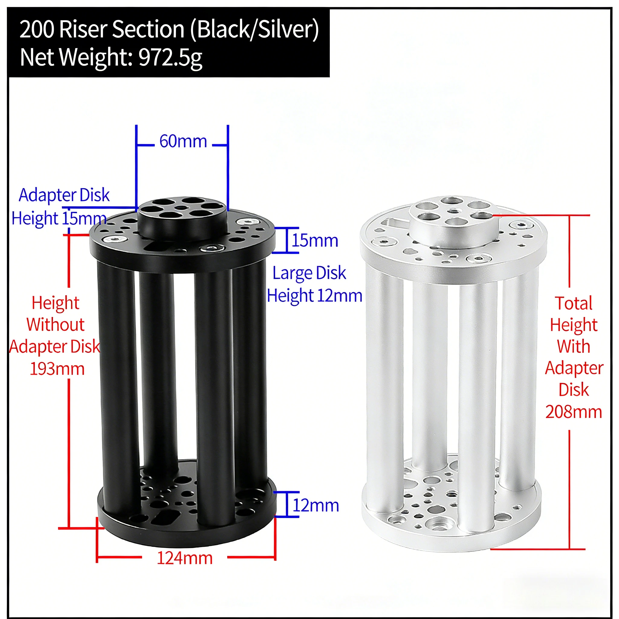 Angeleyes 200 300 400 Extension Pier for ZWO AM5 AM3 IOPTRON CEM40 GEM45 Equatorial TC40 EQ3 EQ5 Tripod Extend Column