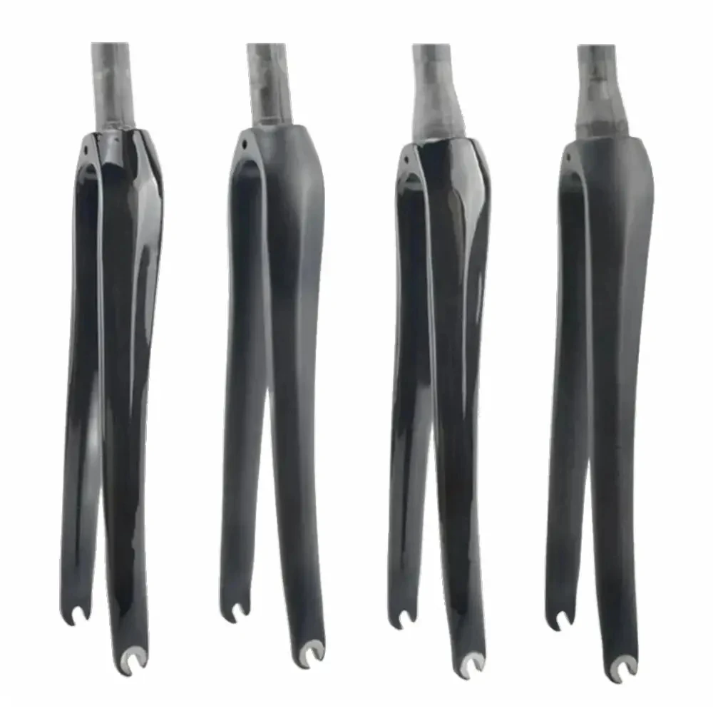 Bike Fork Road Bike Forks 700C*25C Carbon Front Fork Road Bicycle Forks C Brake QR 9*100mm Steerer Tube 28.6mm Straight/Tapered