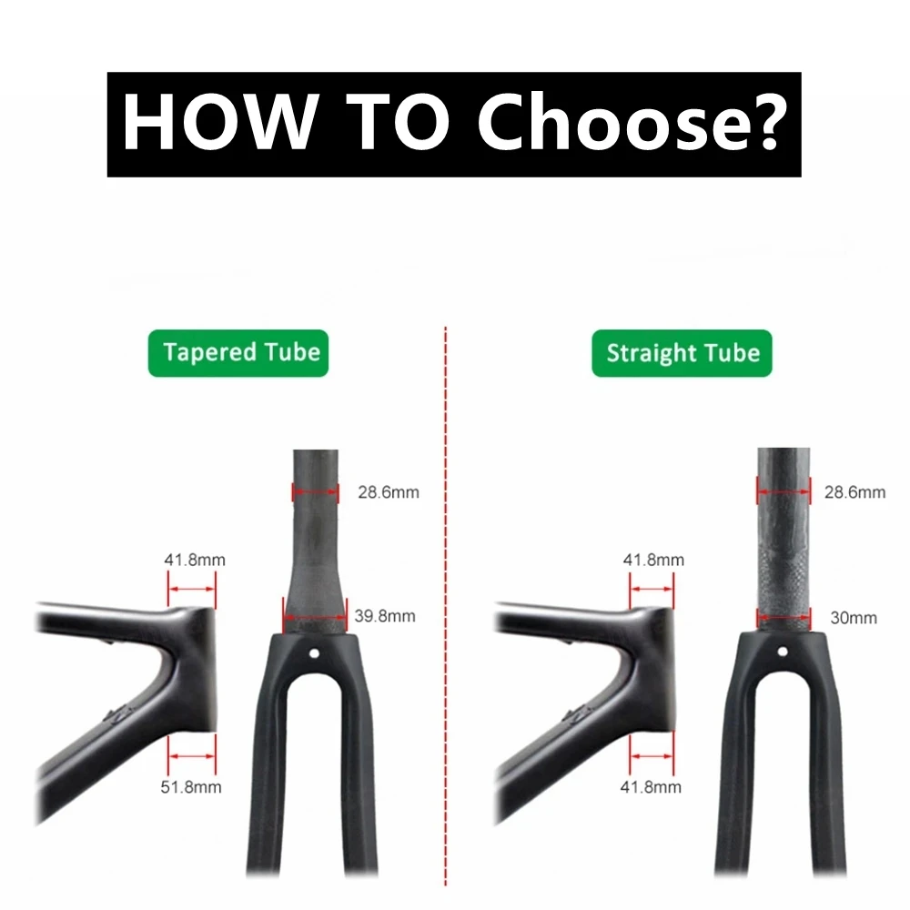Bike Fork Road Bike Forks 700C*25C Carbon Front Fork Road Bicycle Forks C Brake QR 9*100mm Steerer Tube 28.6mm Straight/Tapered