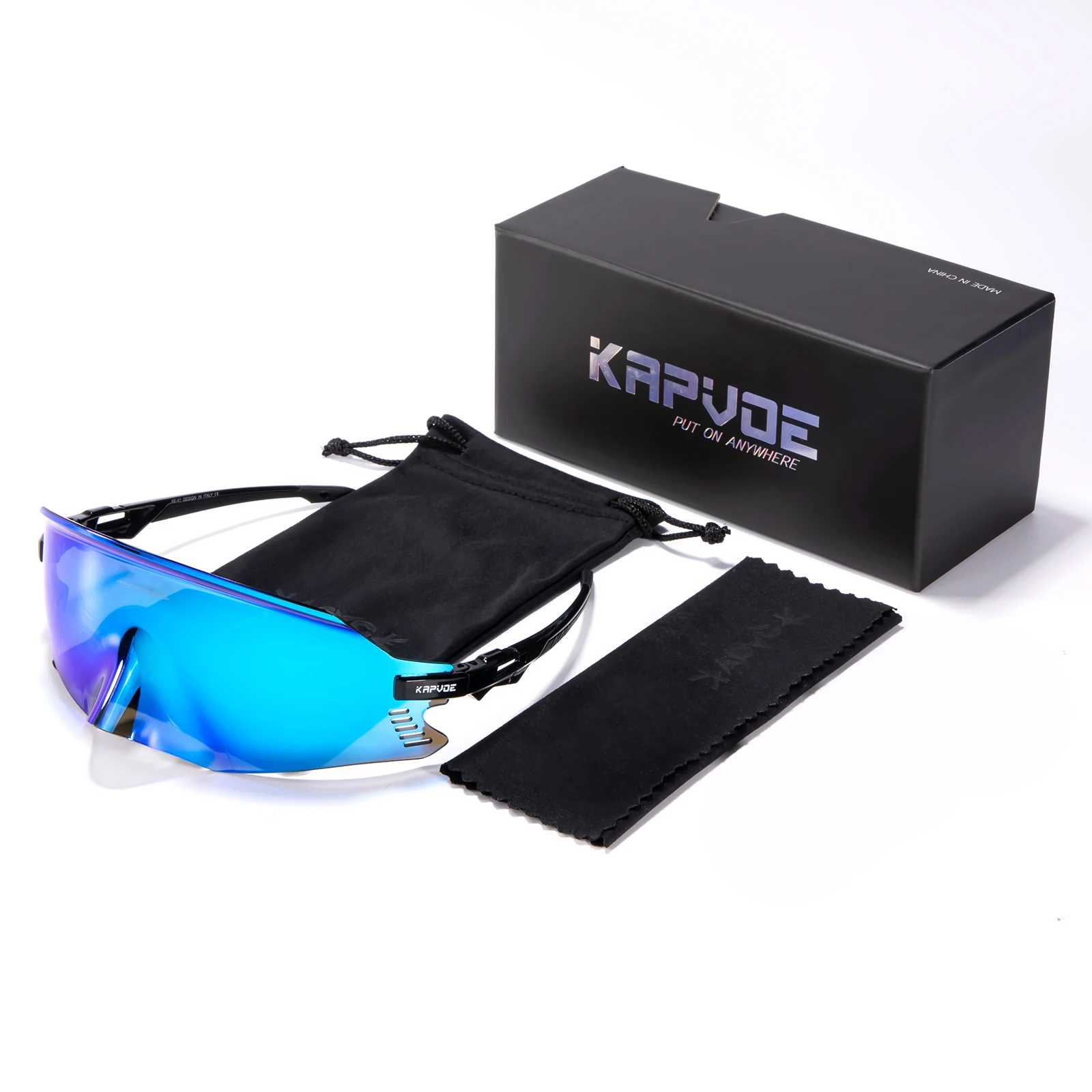 Kapvoe 2026 New Cycling Glasses Sunglasses MTB Bike Glasses Riding Snow Goggles Ski Sports Eyewear for Man Women Skiing Eyewear