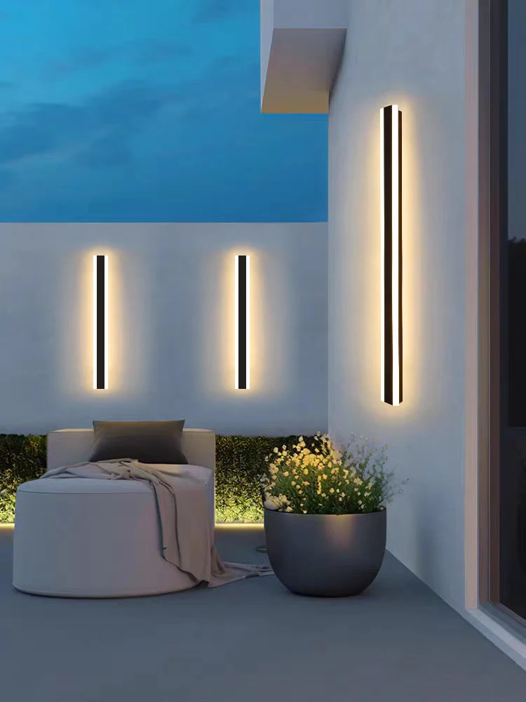 LED long wall lamps OutdoorWaterproof IP65 Garden Lights outdoor porch-f-lights Door wall lamp lighting Modern outdoor walllight