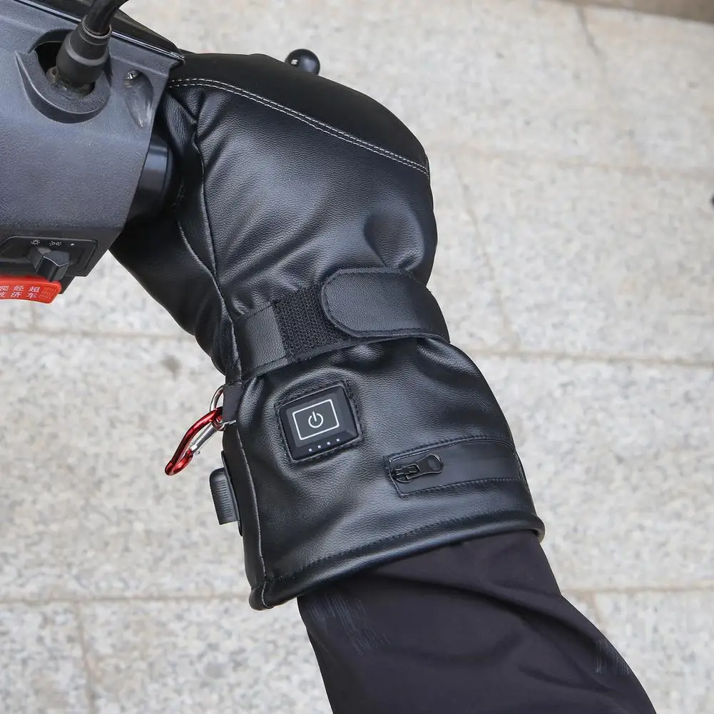 7.4V 2600MAH Smart Electric Heat Gloves Ski Waterproof Lithium Battery Winter SKiing gloves 5 Fingers&Hand Back Heate Gloves