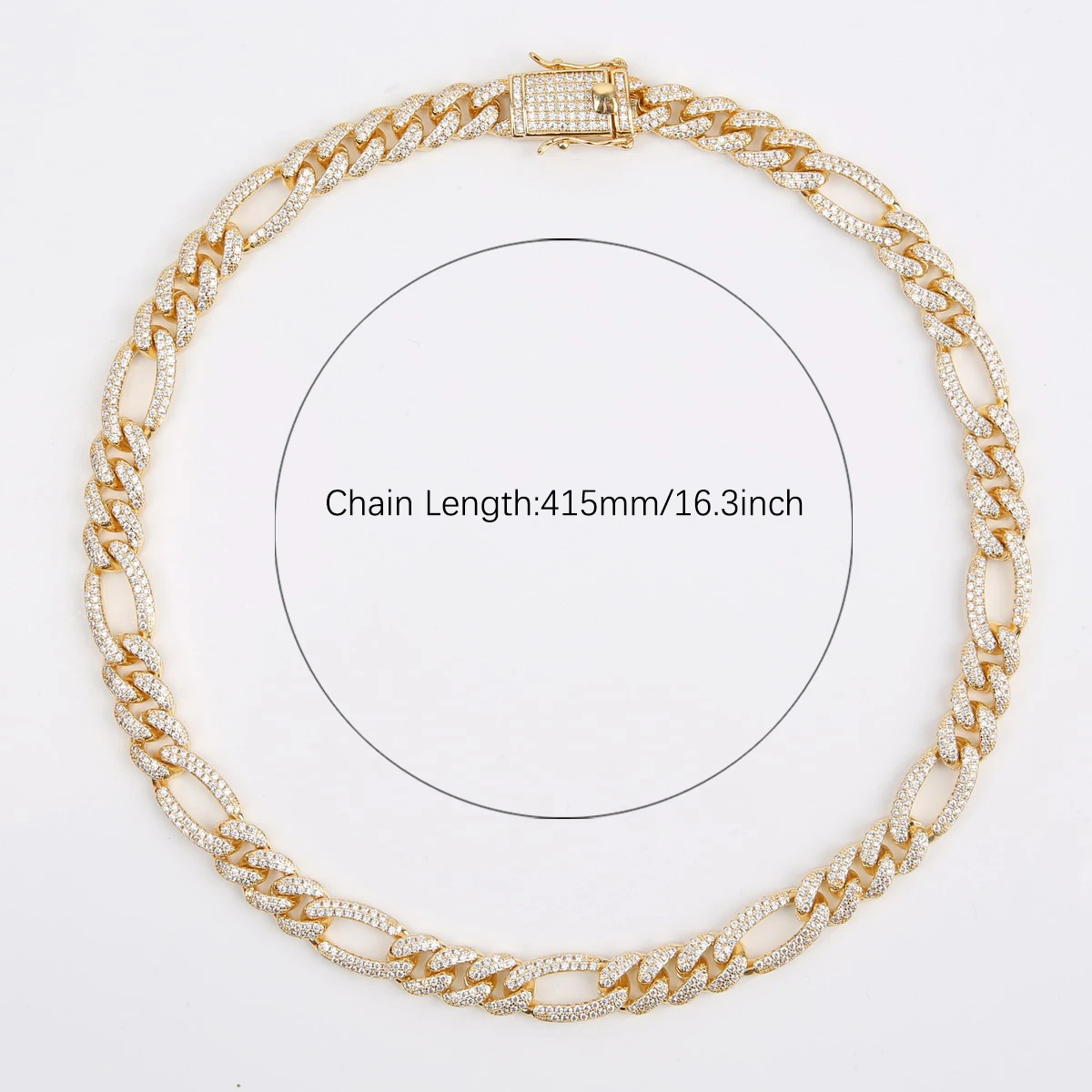 Aokaishen Figaro Cuban Link Chain for Man Necklace Gold Color Charms Rock Hip Hop Fashion Jewelry 2021 Trend Christmas Gift