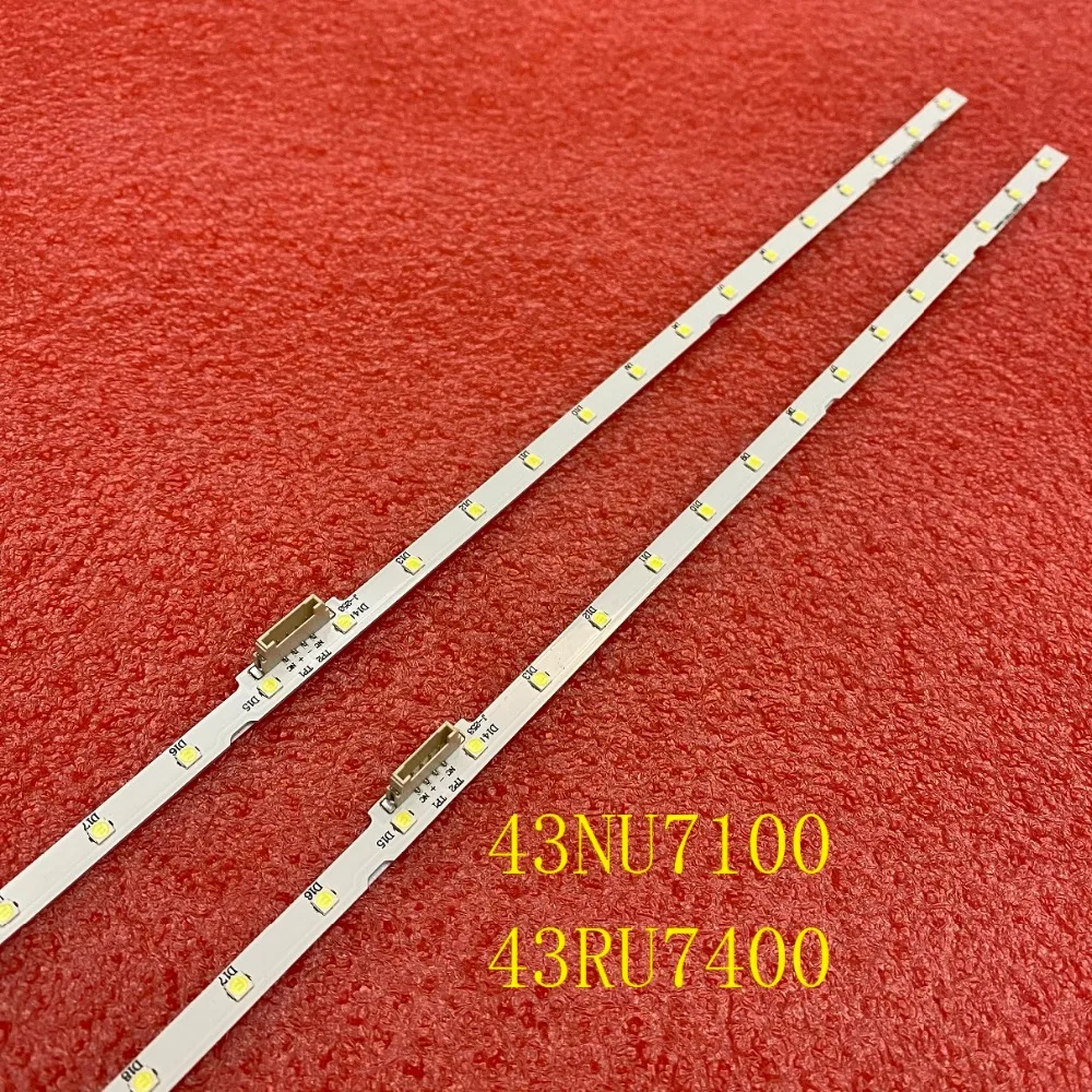 LED strip(2)for TV UE43NU7190U UE43RU7179U UE43NU7092 UE43NU7090 UE43NU7170 UE43RU7100 UE43NU7120U UE43RU7120 UE43NU7190S