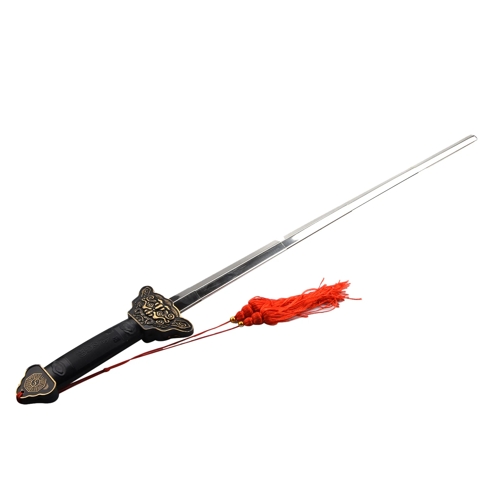 Adjustable 25-86cm Super Sword Swallowing Illusion Close Up Street Magician Real Magic Trick Props