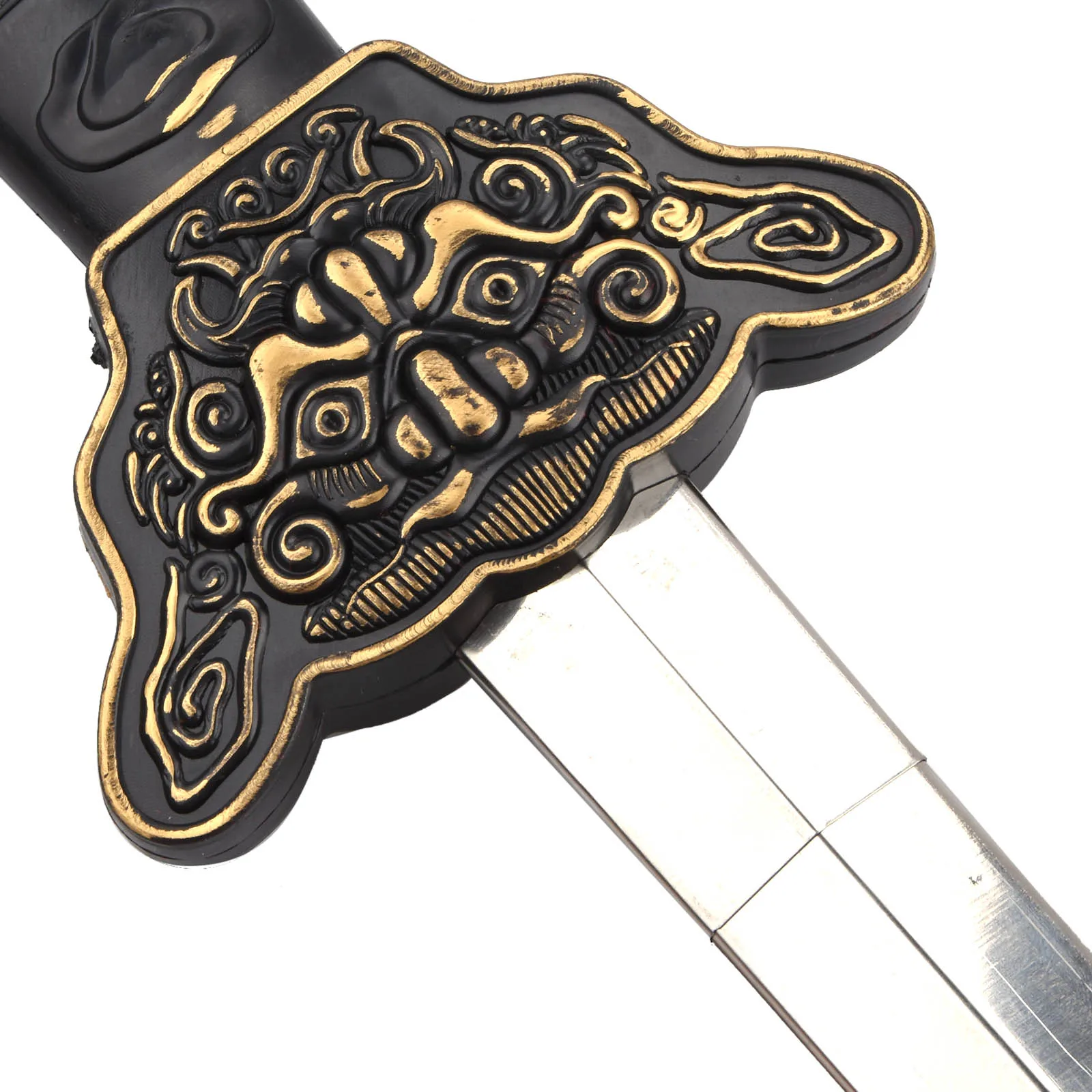 Adjustable 25-86cm Super Sword Swallowing Illusion Close Up Street Magician Real Magic Trick Props
