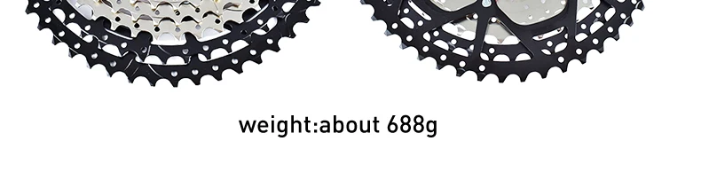 VG Sports 9 10 11 12 Speed MTB Bicycle Freewheel 40/42/46/50/52T Separate Aluminum Alloy Cassette Free Wheel Bracket Sprocket