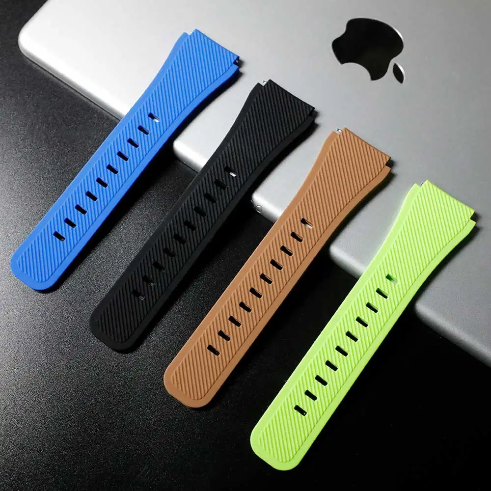 22mm 20mm Silicone Band for Samsung Galaxy Watch 7/6/5/pro/4 classic/active 2/Gear correa bracelet huawei watch gt 2 Pro Straps