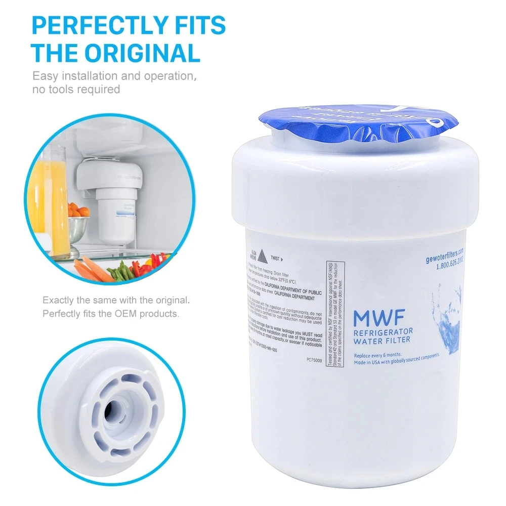 Household Best Water Filter General Electric Mwf Smartwater Refrigerator Water Filter Cartridge Replacement For Ge Mwf 1 Piece