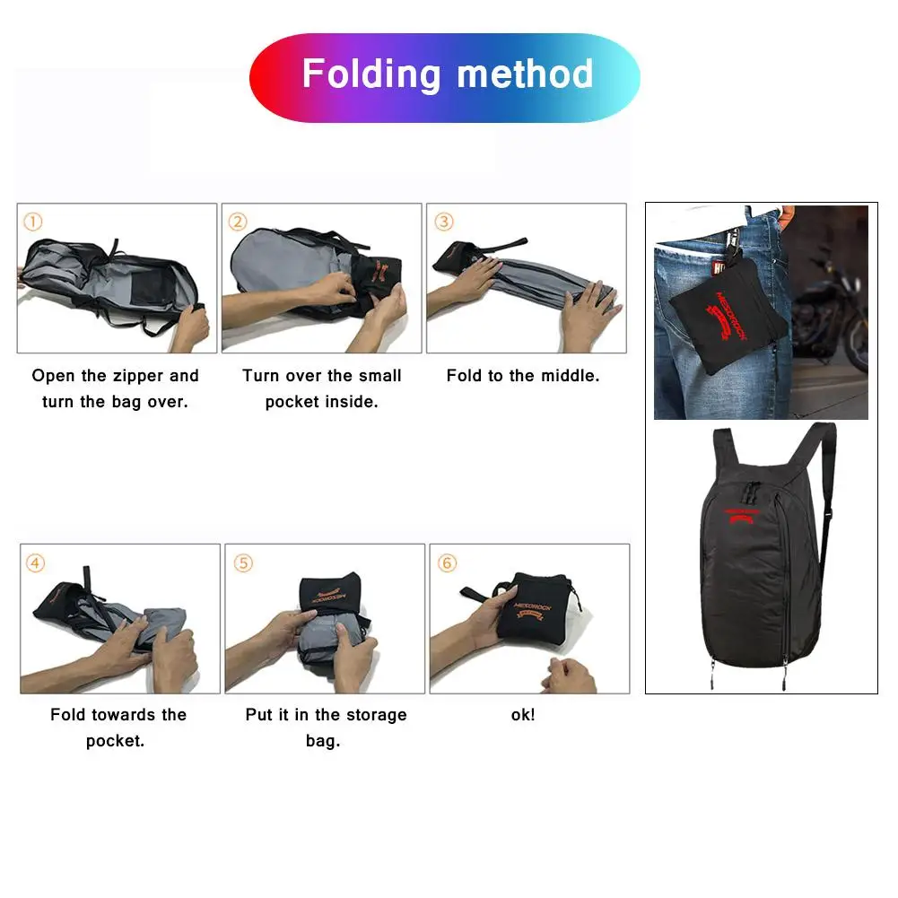 20-28L Motorcycle Backpack Waterproof Expandable Large Capacity Laptop Helmet Storage Bag for Outdoor Sports Riding