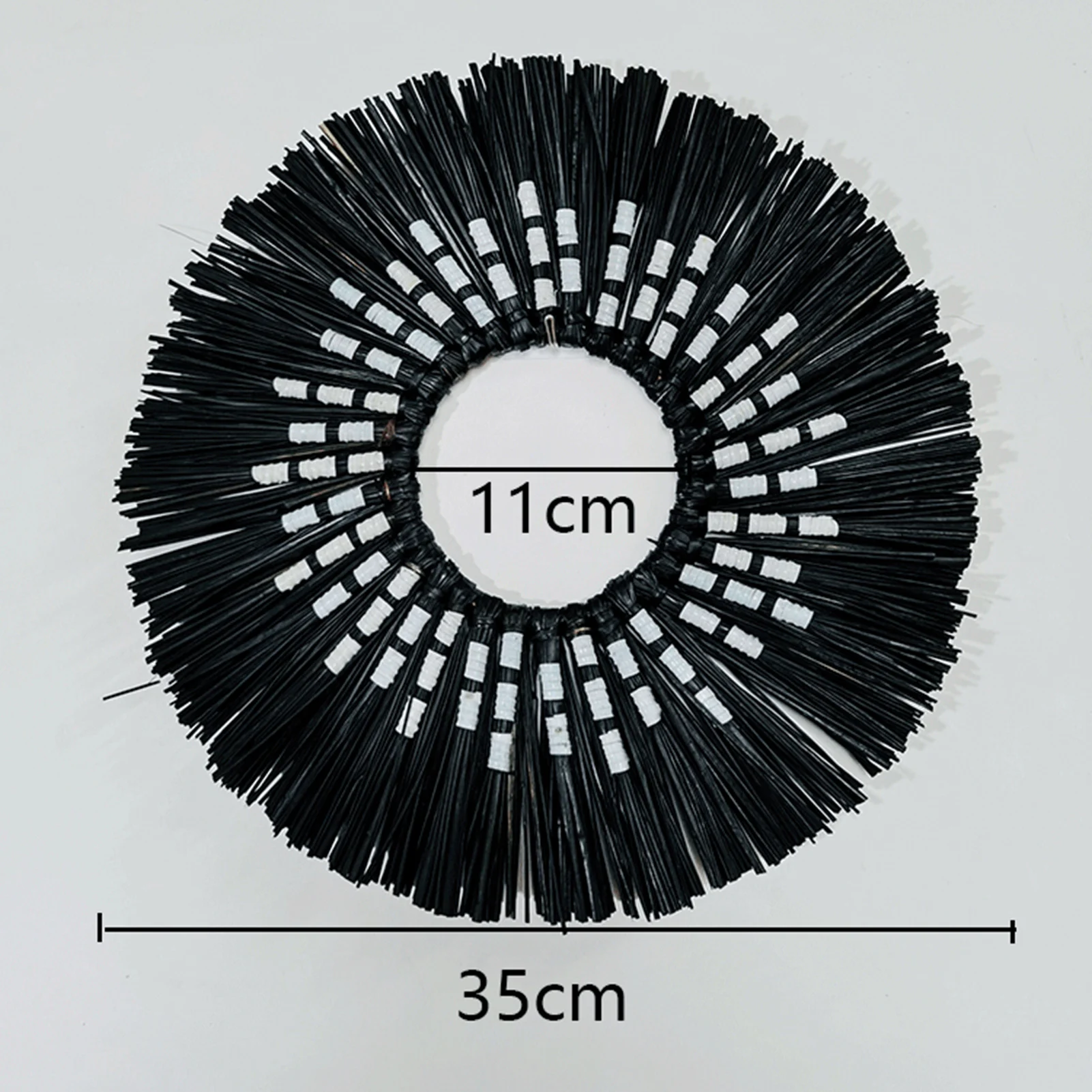 Straw Plaited Art Makeup Mirror Living Room Decorative Mirror Wall Hanging Decoration Mirror Bedroom Bathroom Dressing Mirror