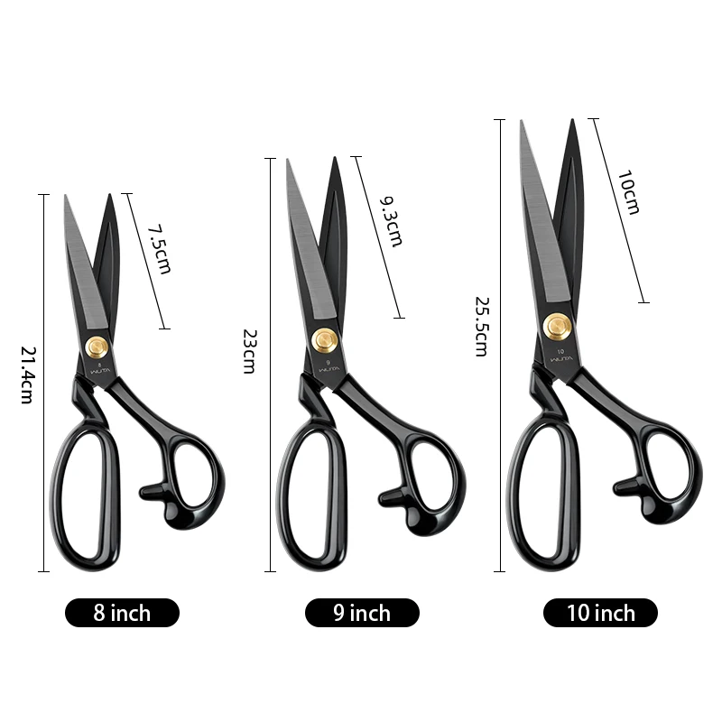 WUTA Professional Scissors Extreme Sharpness Cutting Leather Fabric Heavy Duty Metal Scissors Sewing Shears Craft Tools