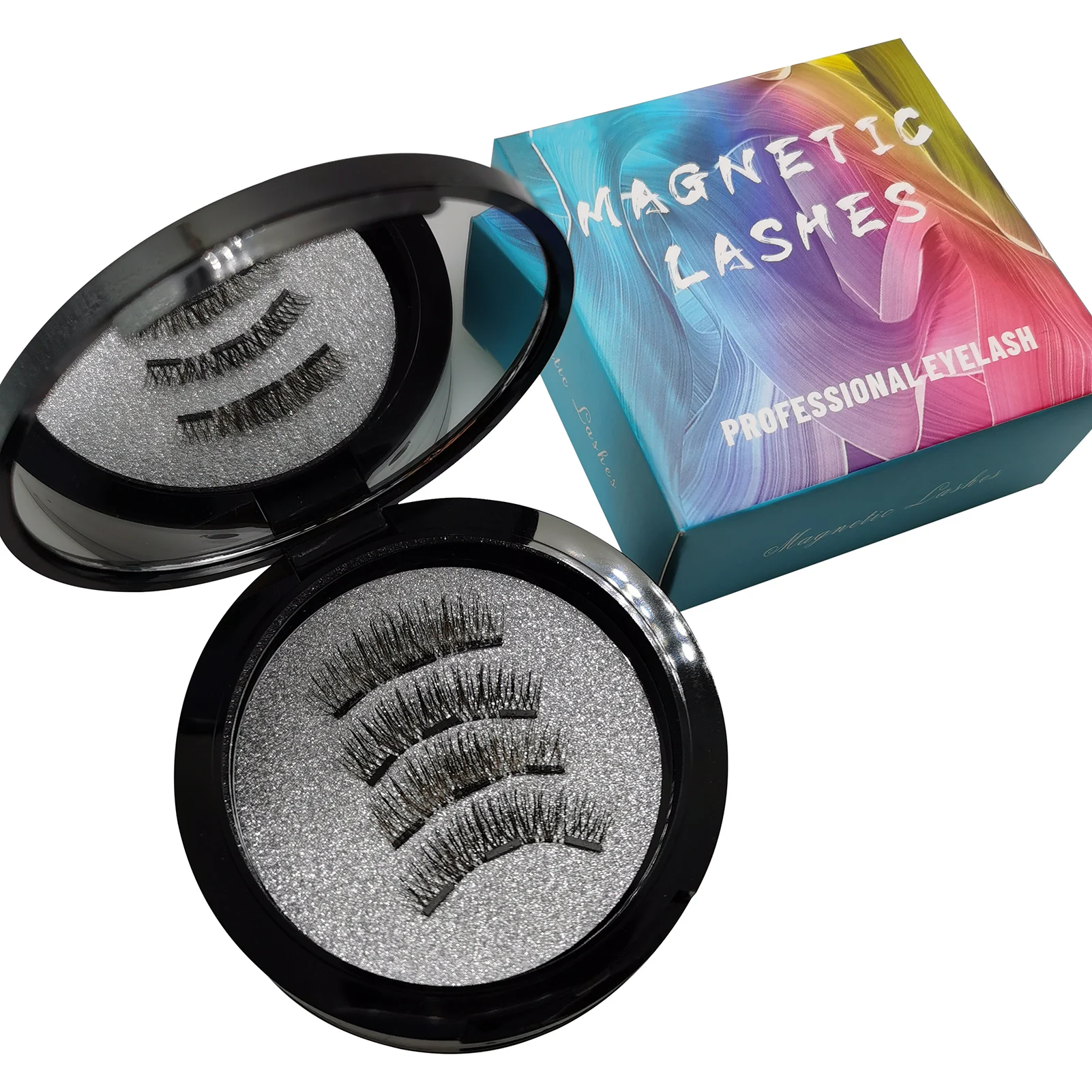 3 Pair Magnetic EyeLashes Natural Hair Mink Lashes 3D Mink Fake Lash Eyelashes Lashes Extension Reusable False Eyelas
