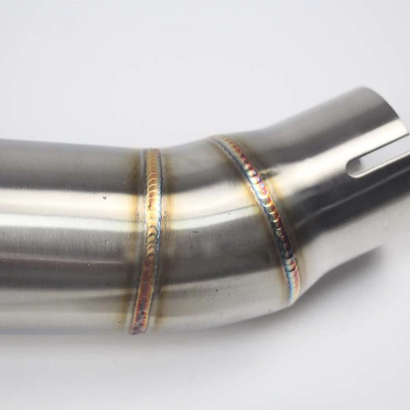 Mid Pipe For Honda CBR300 CB300R CB300F Motorcycle Exhaust Middle Link Pipe Slip Connection Escape 51mm Muffler Stainless Steel
