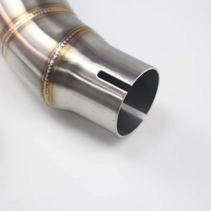 Mid Pipe For Honda CBR300 CB300R CB300F Motorcycle Exhaust Middle Link Pipe Slip Connection Escape 51mm Muffler Stainless Steel