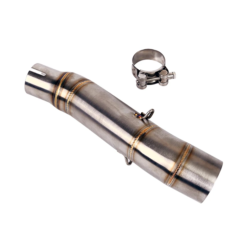 Mid Pipe For Honda CBR300 CB300R CB300F Motorcycle Exhaust Middle Link Pipe Slip Connection Escape 51mm Muffler Stainless Steel