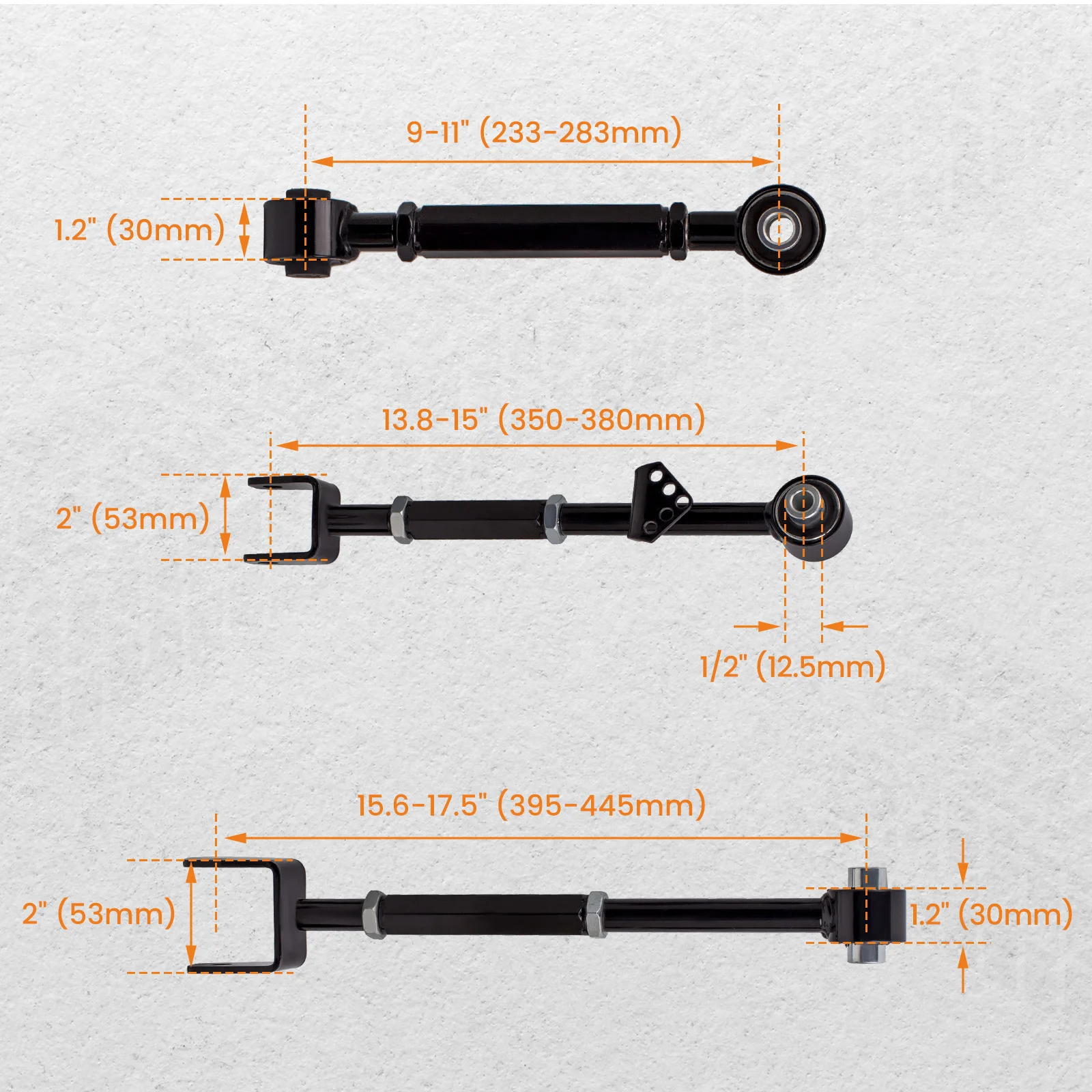 Adjustable Control Camber Arms Toe Kit w/Ball Joints For Acura TSX  2008 2009 2010 2012 2013