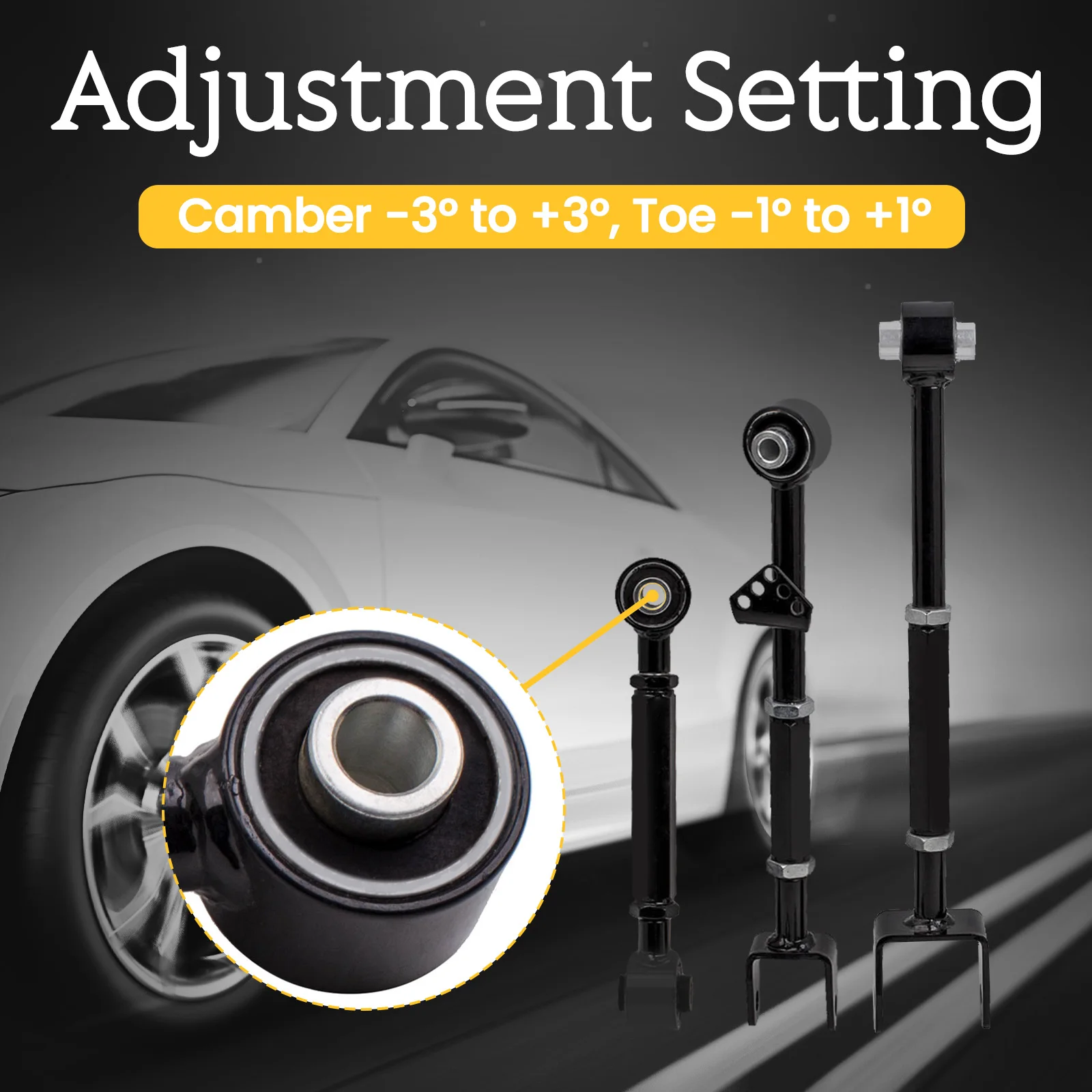 Adjustable Control Camber Arms Toe Kit w/Ball Joints For Acura TSX  2008 2009 2010 2012 2013