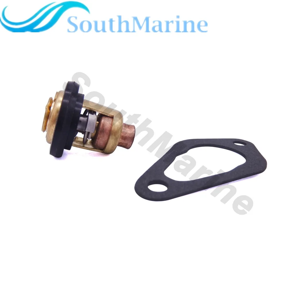 Boat Motor 855676002 8M0119207 Thermostat & 27-853702005 Gasket for Mercury Marine Outboard Engine 8HP 15HP 20HP 25HP 35HP, Sier