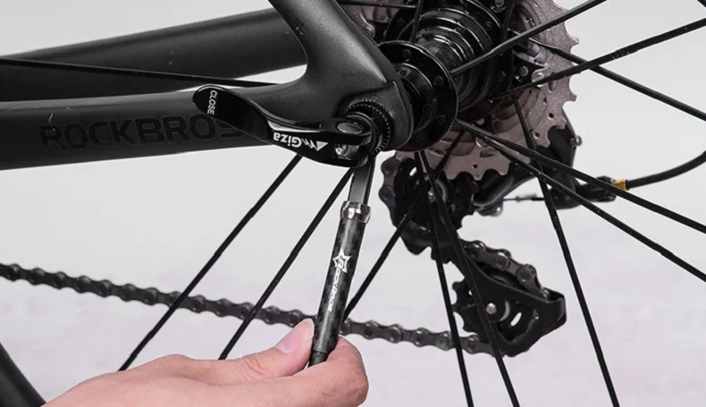 ROCKBROS MTB Cycling Bike Bicycle Adjustable Anti-skid Kickstand Carbon Parking Rack Stand Foot Support Bike Bicycle Accessories