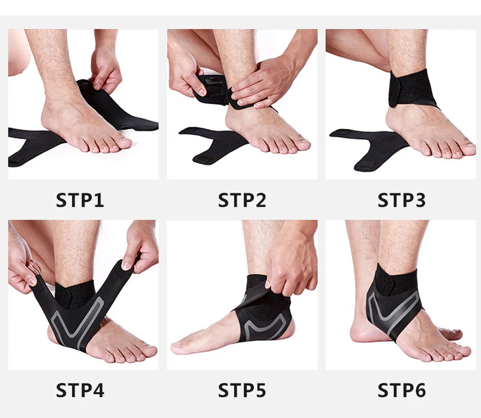 Sport Ankle Support Elastic High Protect Sports Ankle Equipment Safety Running Basketball Ankle Brace Support Bandage Protector