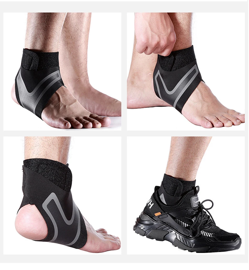 Sport Ankle Support Elastic High Protect Sports Ankle Equipment Safety Running Basketball Ankle Brace Support Bandage Protector
