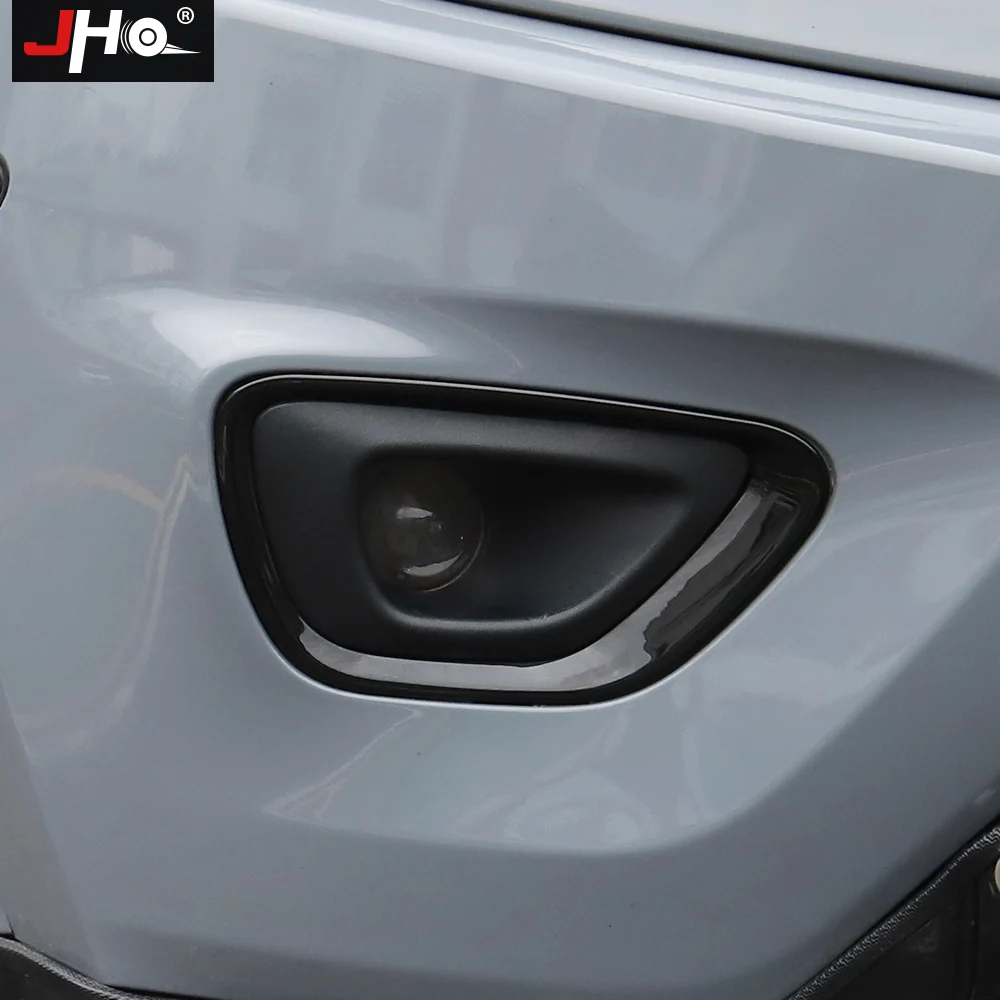 JHO Black Front Fog Light Cover Fog Lamp Frame Trim For Jeep Grand Cherokee 2014-2021 2016 2015 Limited 2017 Car Accessories