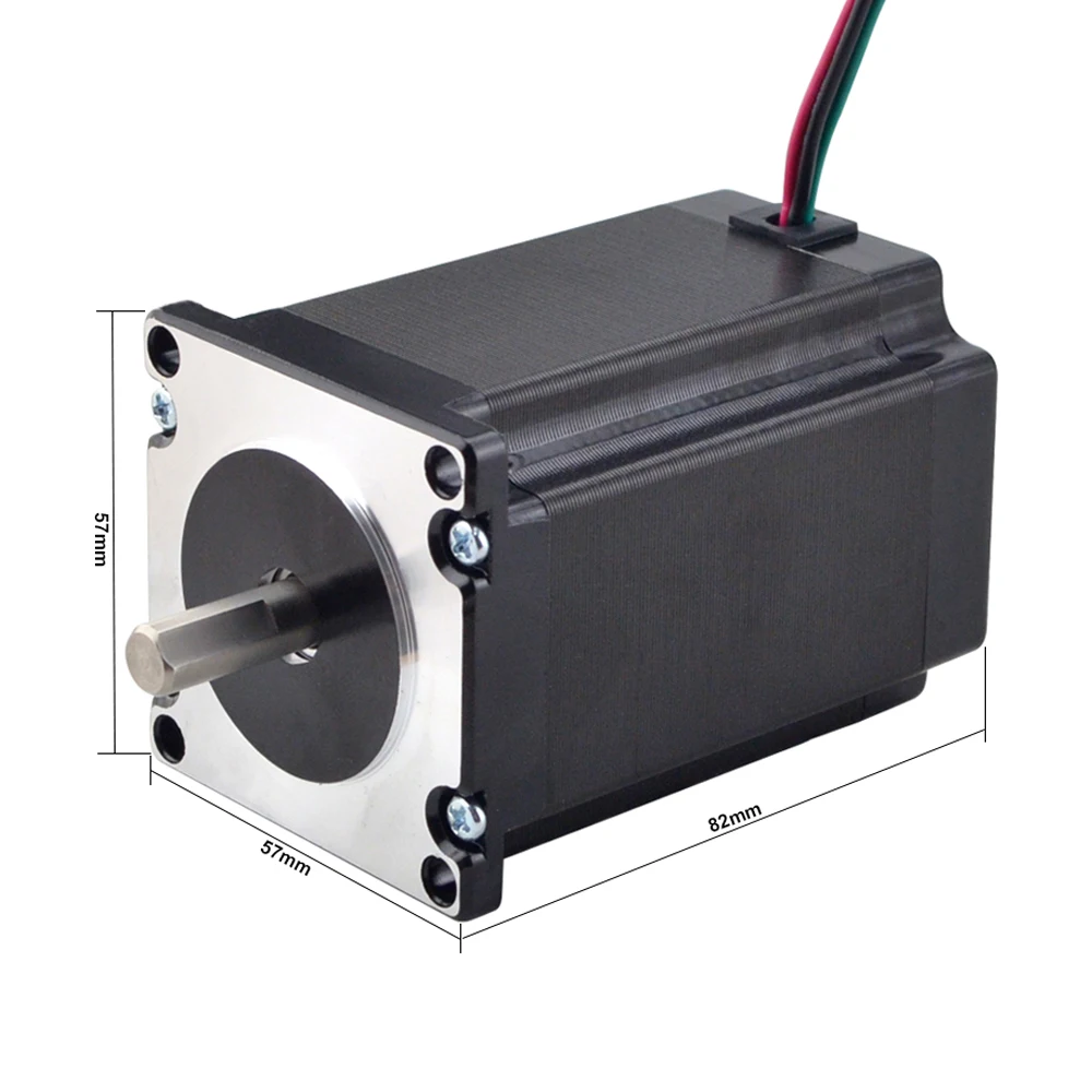STEPPERONLINE Nema 23 Stepper Motor 2.4Nm 57x82mm 4A D=8mm Nema23 Stepping Motor CNC Router Engraving Milling Machine