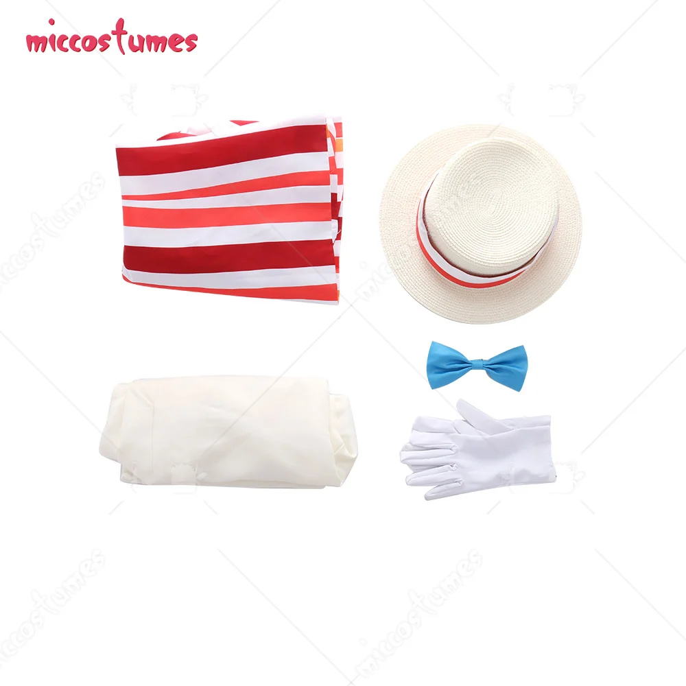 【Ready for Ship】HAIKYUU Adult Men Rainbow Suit Striped Suit Jacket Mary Cosplay Costume Outfits with Hat Gloves for Halloween