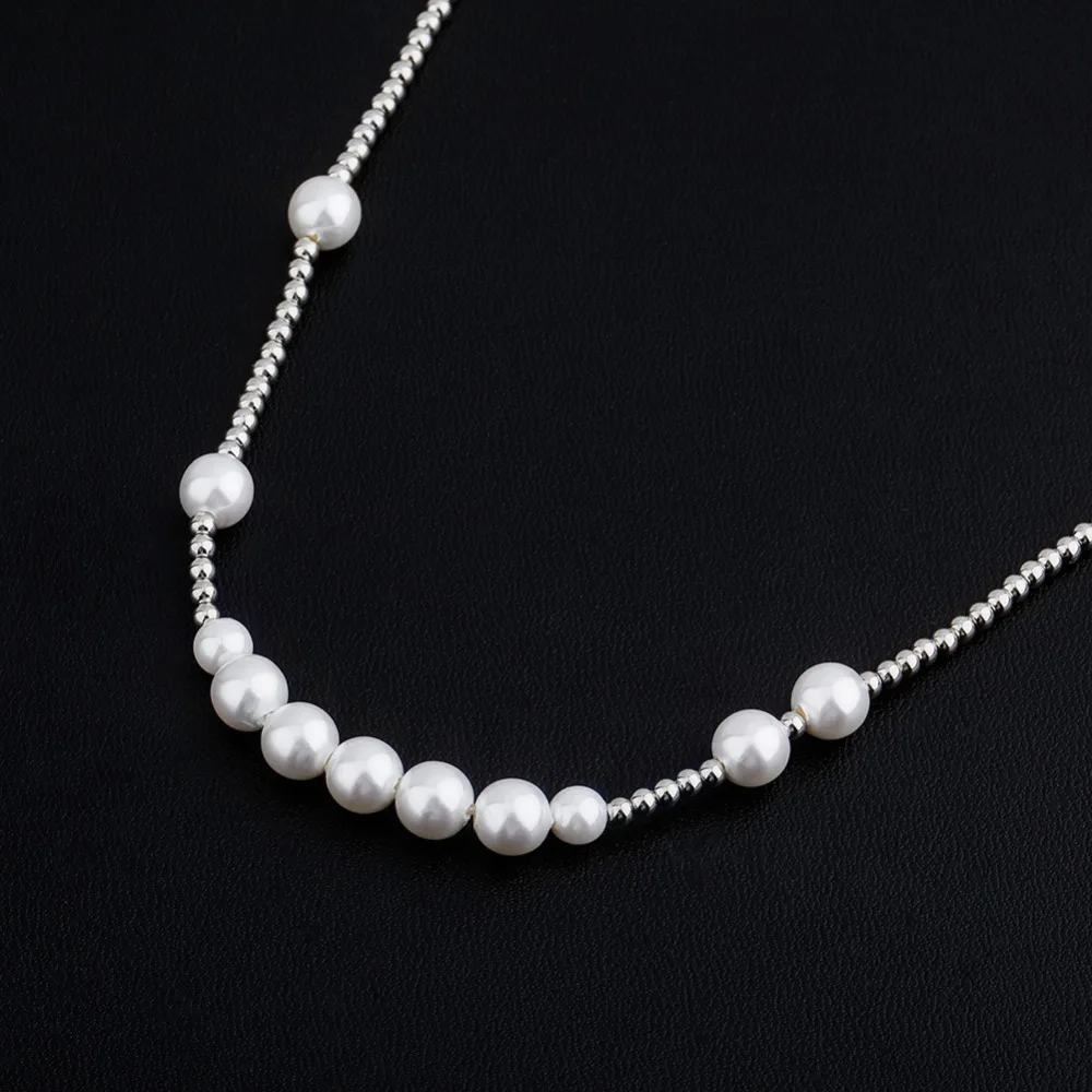 GUCY 8MM Pearl  Necklace Women  Jewelry Fashion Hip Hop Rock Jewelry