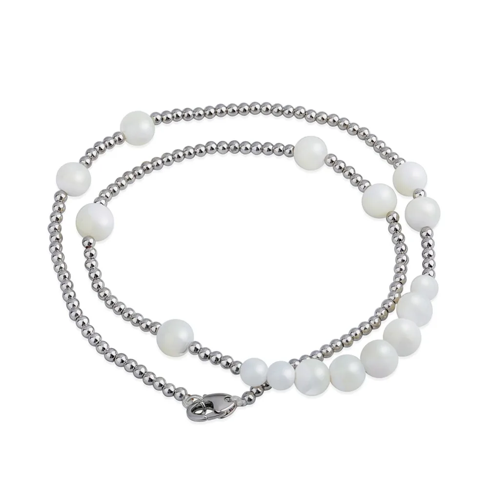 GUCY 8MM Pearl  Necklace Women  Jewelry Fashion Hip Hop Rock Jewelry
