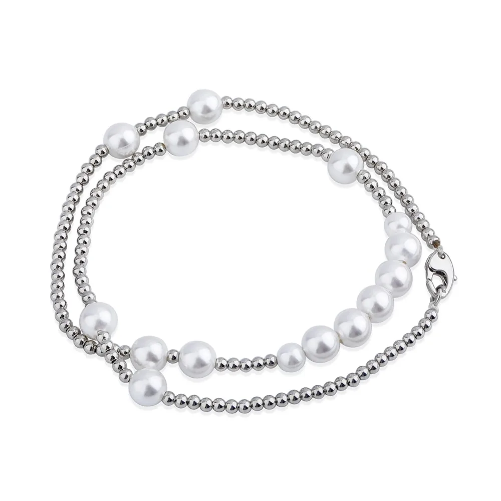 GUCY 8MM Pearl  Necklace Women  Jewelry Fashion Hip Hop Rock Jewelry