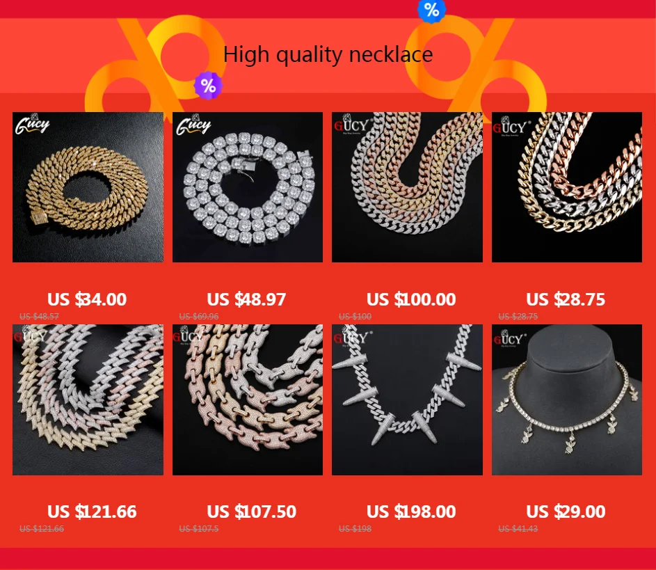 GUCY 8MM Pearl  Necklace Women  Jewelry Fashion Hip Hop Rock Jewelry