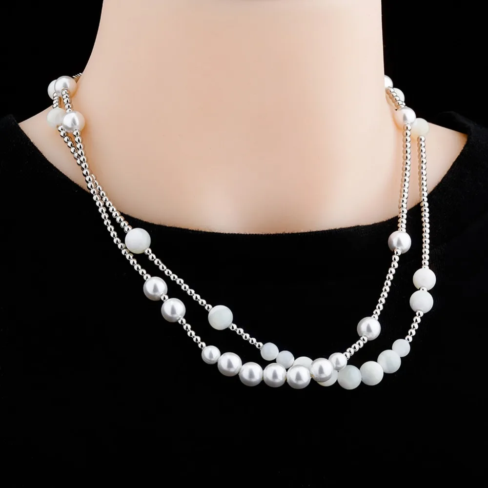 GUCY 8MM Pearl  Necklace Women  Jewelry Fashion Hip Hop Rock Jewelry