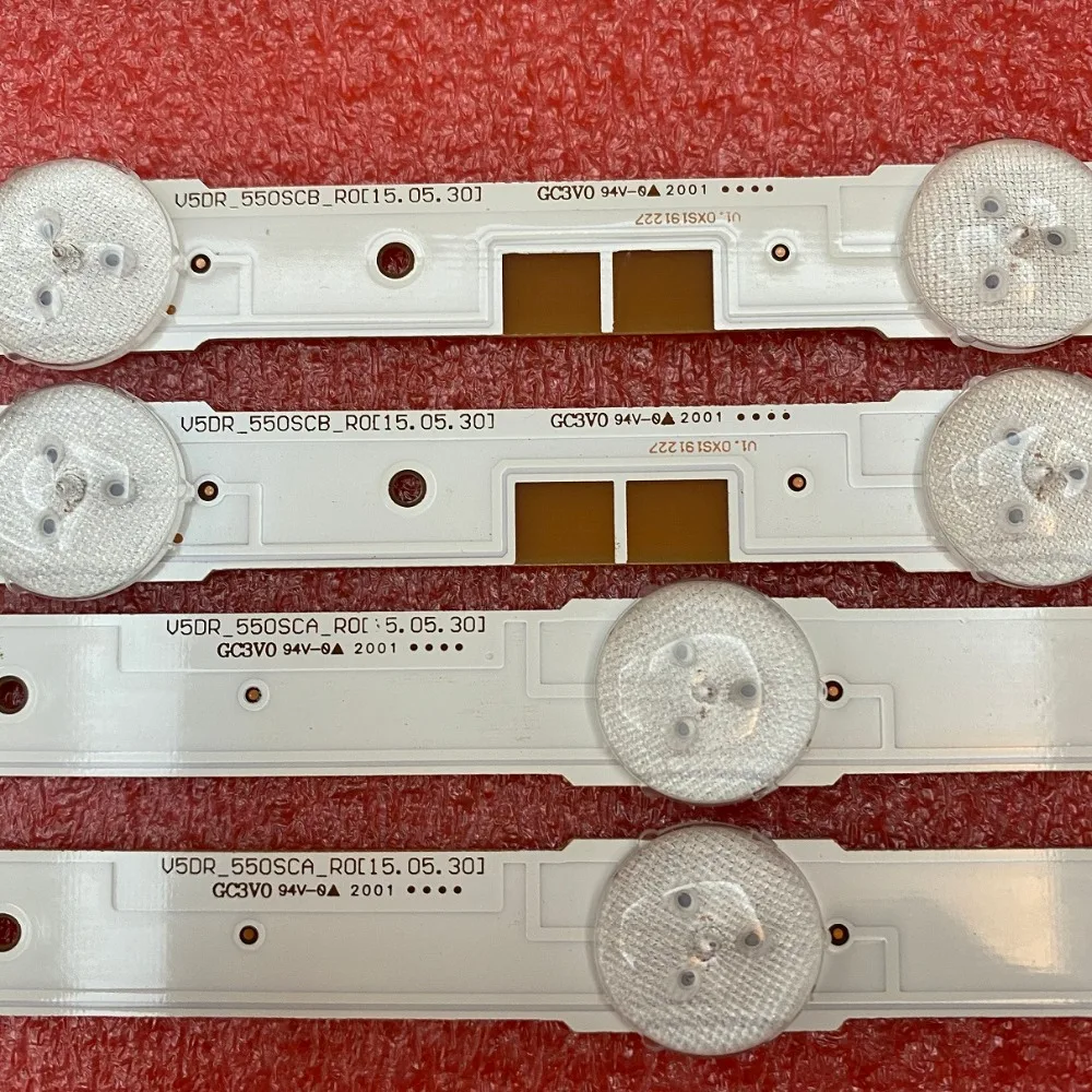 LED Strip For Samsung UE55JS7200U UE55JU6800 UE55JU6800K UE55JU6872 UE55JU6870 UE55JU6850 V5DR_550SCA_R0 550SCB BN96-38482A