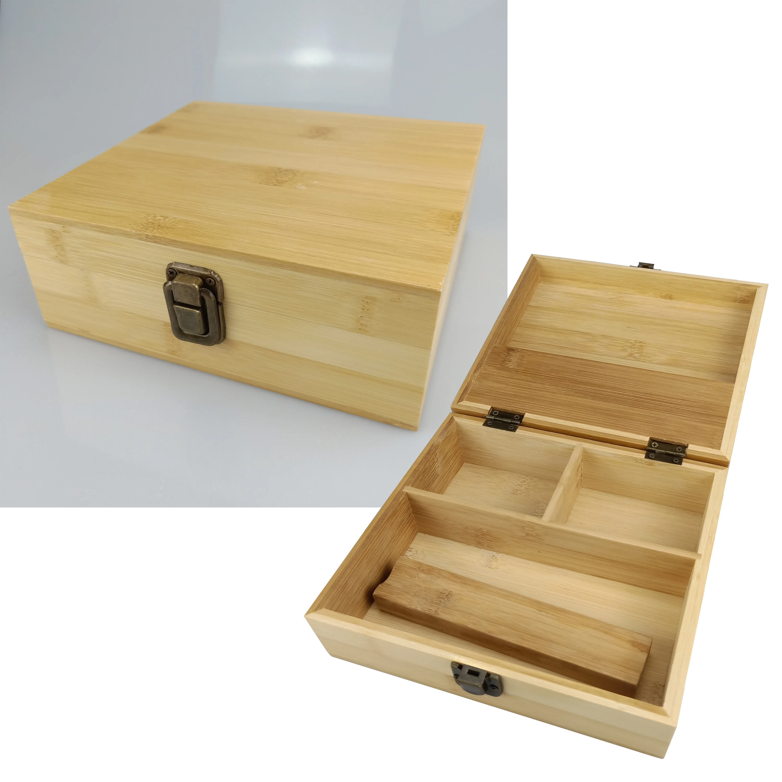 Cedar Wood Lined Cigar Humidor Humidifier with Hygrometer Case Box, Moisture Meter Moisturizing Device, Hot Sale