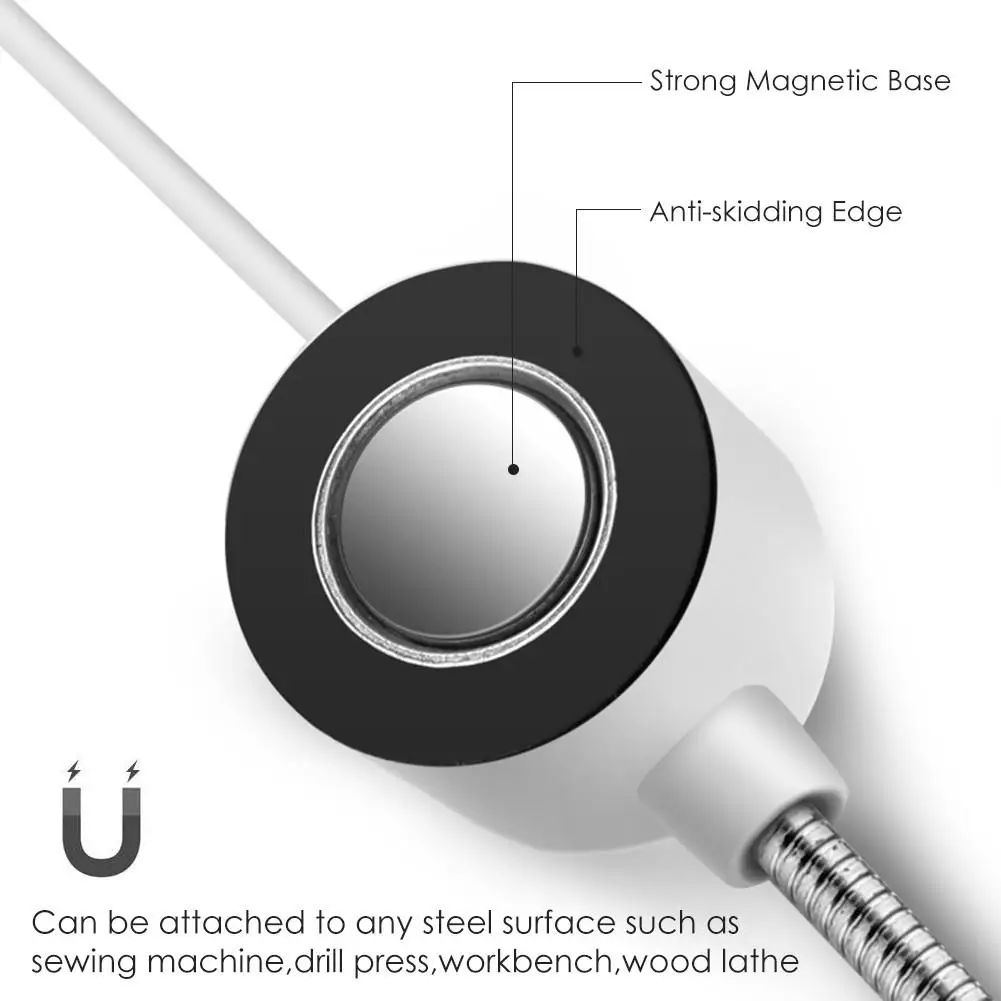 Industrial Lighting Sewing Machine LED Lights, Multifunctional Flexible Work Lamp, Magnetic Sewing Light for Drill Press Lathe