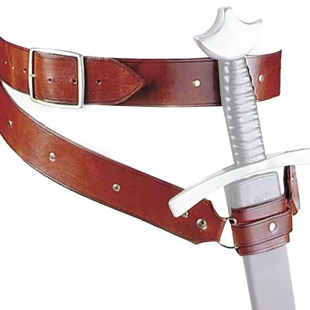 NEW Adult Medieval Retro Shoulder Strap Sword Holder Sheath Scabbard Frog Larp Knight Costume Gear Rapier Ring Belt Holster