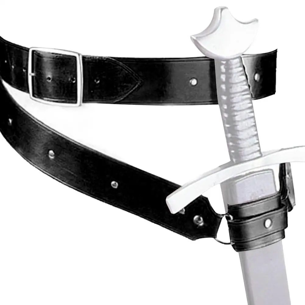 NEW Adult Medieval Retro Shoulder Strap Sword Holder Sheath Scabbard Frog Larp Knight Costume Gear Rapier Ring Belt Holster