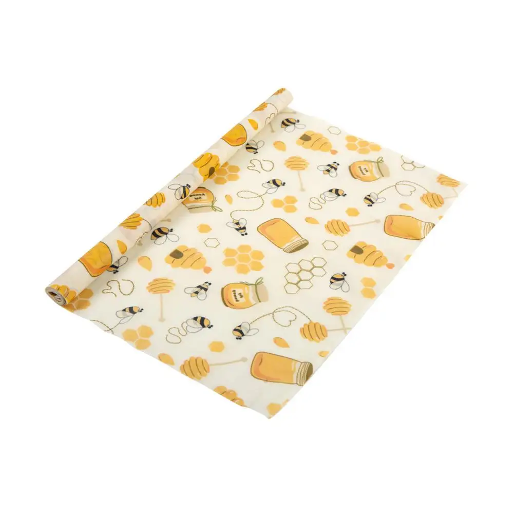 Bee Wax Cloth Fresh-Keeping Paper Food-Grade Sealing Package Rolls Reusable Cloth Fruit Storage Food Wraps