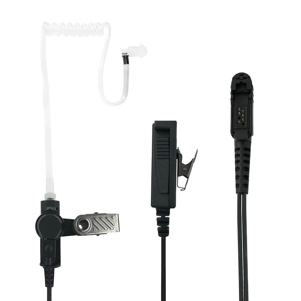 Walkie Talkie 2-Wire Headset Earpiece Mic For XPR3300 XPR3500 XPR3300E XPR3500E MTP3550 Two Way Radio Air Acoustic Tube