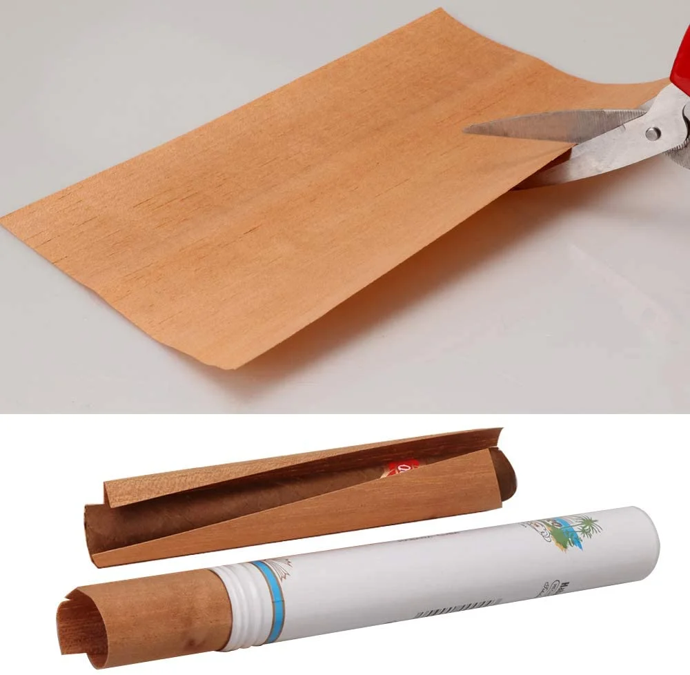 XIFEI 10pcs/Lot Spanish Cedar Paper Veneer For Cigar Humidor Box Case Natural Cedar Wood Chips Cigar Accessories