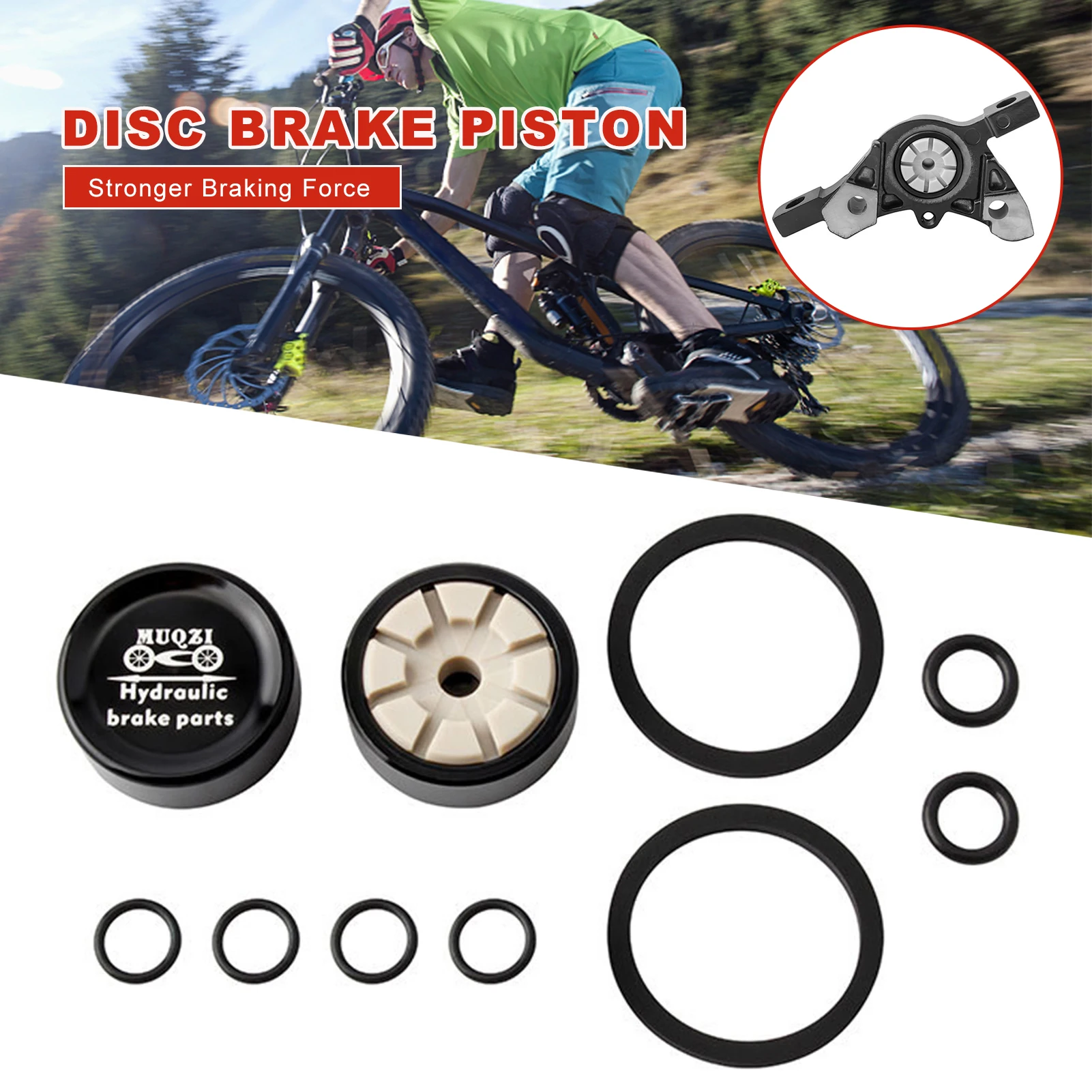Bike Hydraulic Brake Caliper Piston And Seal Kit For XT M785 / M8000 / SLX675 / ForXTR M9020 Road Bicycle Brake Parts Brake Pads