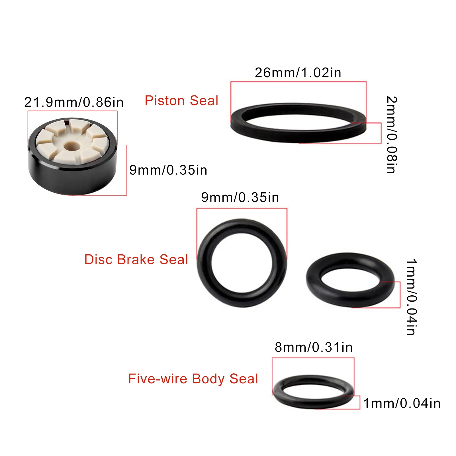 Bike Hydraulic Brake Caliper Piston And Seal Kit For XT M785 / M8000 / SLX675 / ForXTR M9020 Road Bicycle Brake Parts Brake Pads