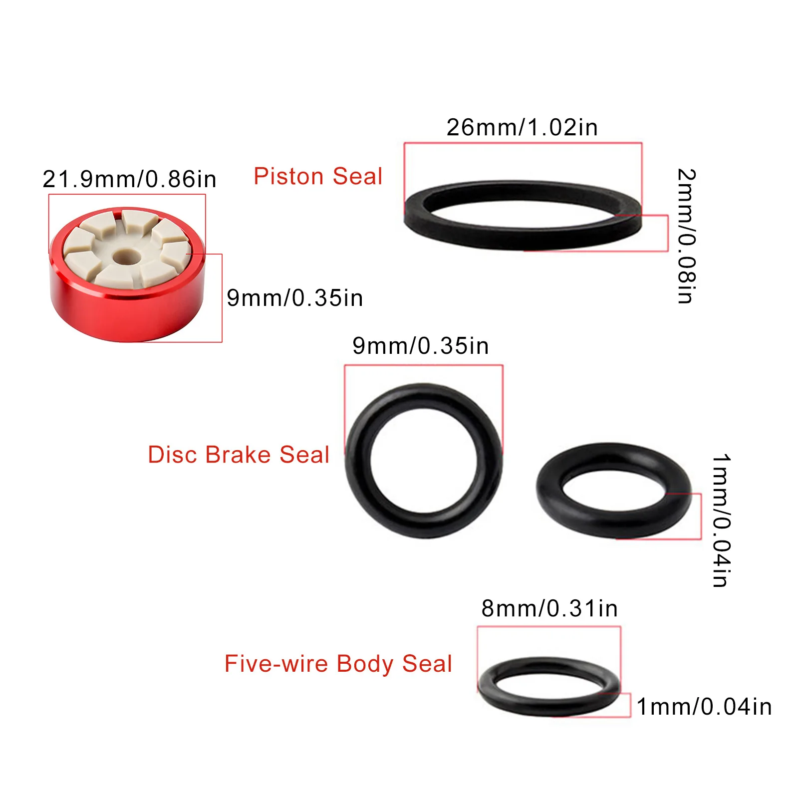 Bike Hydraulic Brake Caliper Piston And Seal Kit For XT M785 / M8000 / SLX675 / ForXTR M9020 Road Bicycle Brake Parts Brake Pads