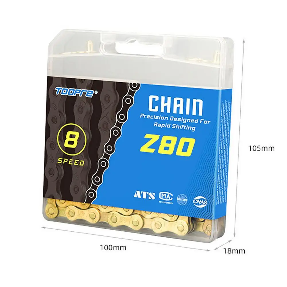 Bike Chain Electroplated Anti-rust Variable Speed Links Chain 116 Links Hollow Bicycle Chain 6/7/8/9/10/11 Speed For Bike Part
