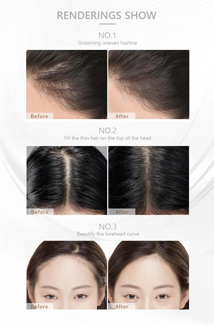 Sevich 5 Colors Hairline Powder Stick 2.5g Hairline Shadow Cover Up Fill In Thinning Hair Unisex Hairline Shadow Powder
