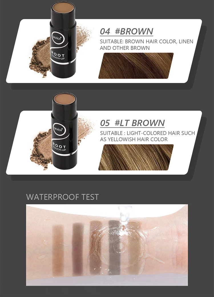 Sevich 5 Colors Hairline Powder Stick 2.5g Hairline Shadow Cover Up Fill In Thinning Hair Unisex Hairline Shadow Powder