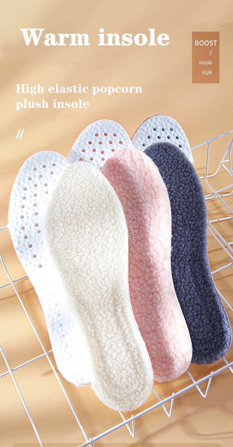 Warm Heated Cashmere Thermal Insoles Thicken Soft Breathable Winter Sport Shoes EVA Insole Insert Man Woman Boots Pad Sole